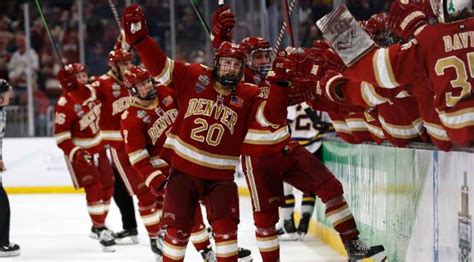 Denver hockey - Denver Scores Five Goals in Third Period to Claim NCAA Men’s Hockey Title. BOSTON (AP)—David Carle was an incoming freshman at Denver when he was diagnosed with a heart condition that ended ...